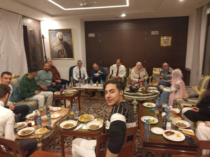 A friendly iftar organized at the Embassy, for Algerian students in Poland.